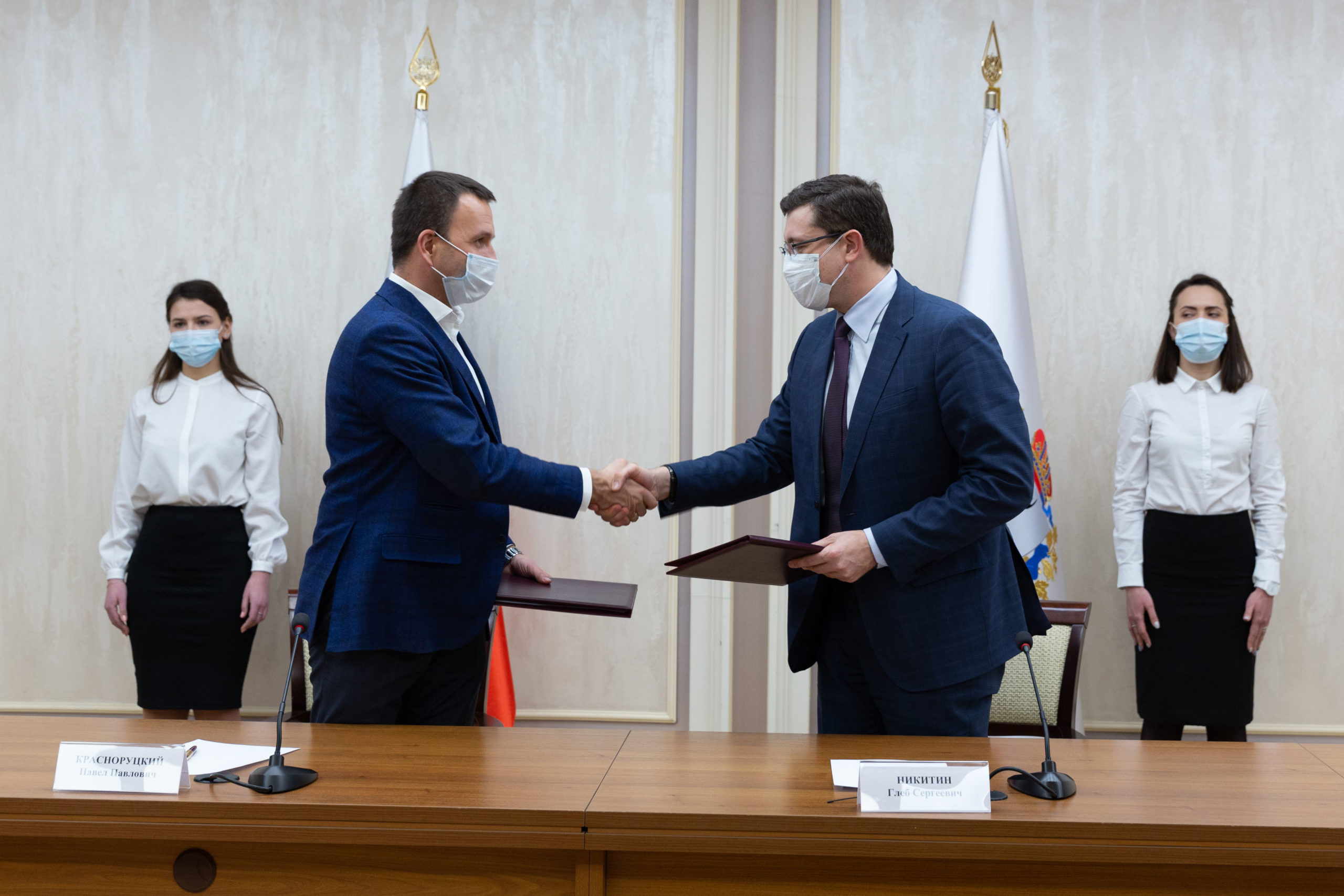 Глеб Никитин и Павел Красноруцкий подписали соглашение о сотрудничестве при подготовке фестиваля «Российская студенческая весна»